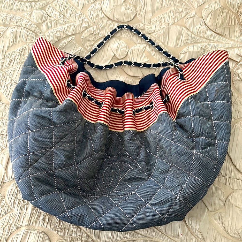 CHANEL COCO CABAS DENIM BAG